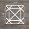 Ekena Millwork Extra Small Buxton Decorative Fretwork Wall Panels in Architectural PVC, 7 3/8"W x 7 3/8"H x 3/8"T WALP08X08BUX - alternate 3